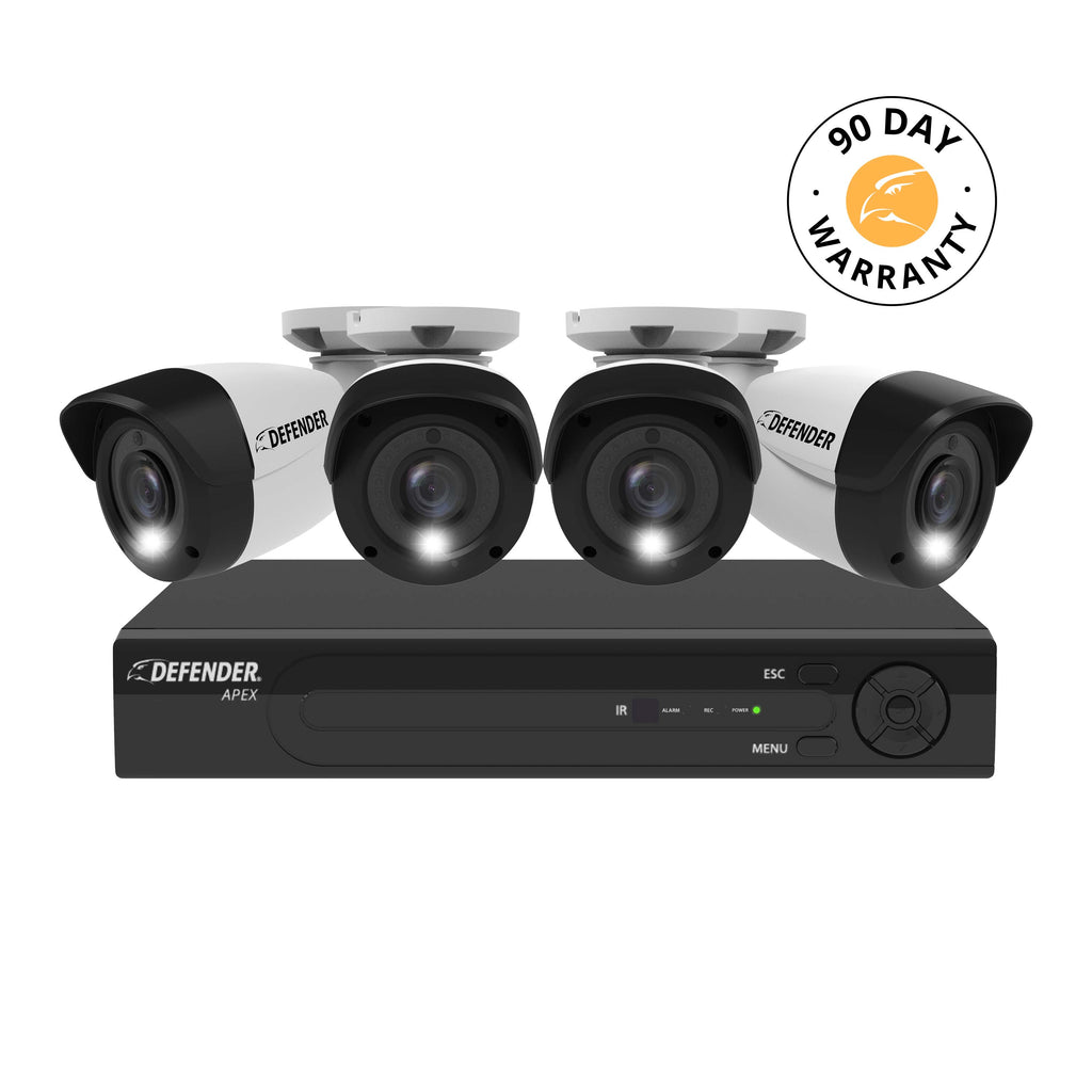 Apex 4K Ultra HD Wired 4 Channel DVR Security System with 4 Cameras