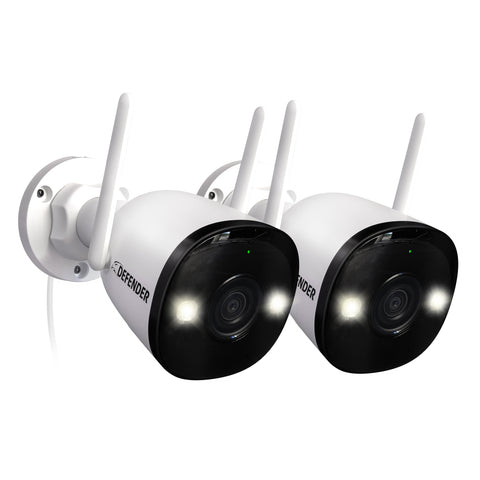 AI POWERED 4K Guard Pro Wi-Fi 6 Plug-in Security Camera, 2 Pack