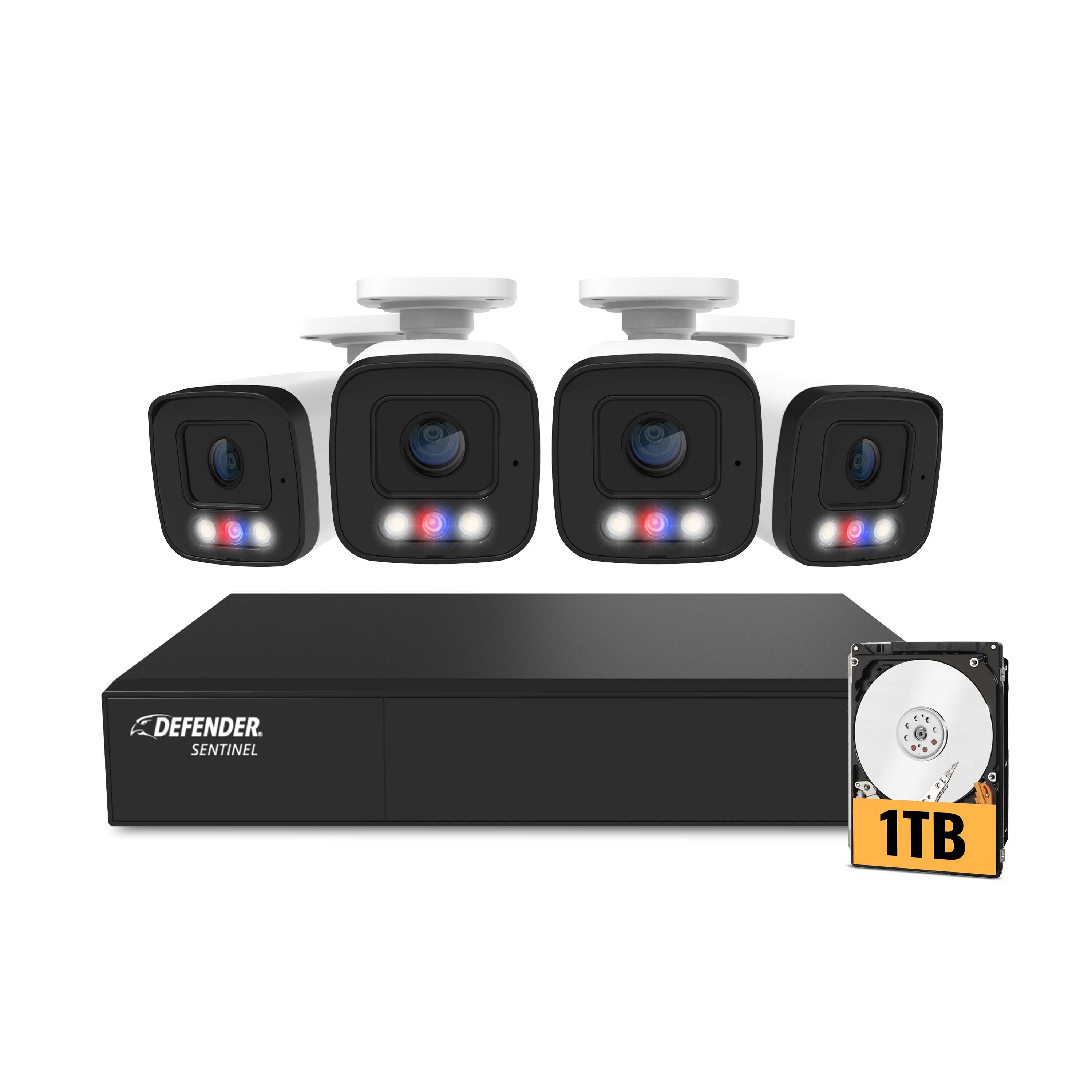 4k Ultra Hd Wired Dvr Security Camera System AI POWERED Sentinel