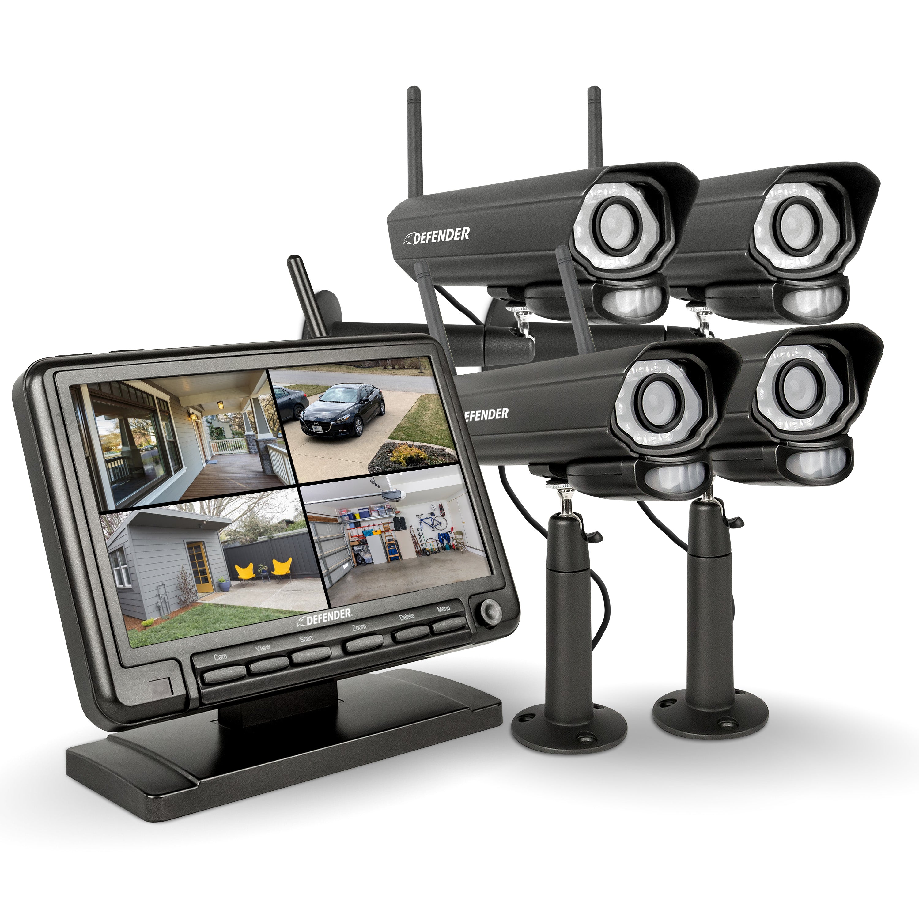 All-in-One Security System] Outdoor Wireless Security Camera System, Home Video