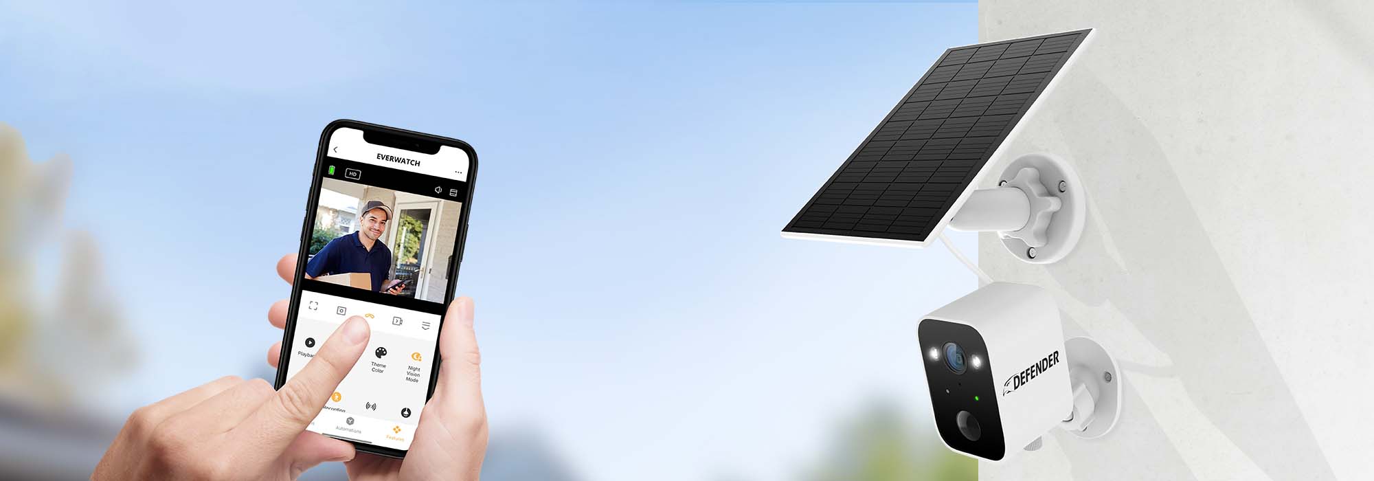 Solar Charged Security Cameras