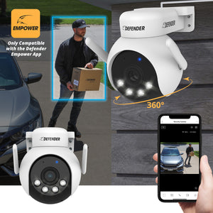 AI POWERED 4K Everwatch PTZ 360° Wi-Fi Plug-in Power Security Camera