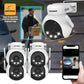 AI POWERED 4K Everwatch PTZ 360° Wi-Fi Plug-in Power Security Camera, 4 Pack