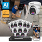 AI POWERED Sentinel Pro Turret 4K Wired 16CH NVR PoE Security System, 16 Metal Cameras & 2TB HDD