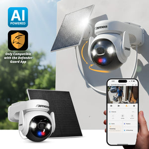 Solar Powered 4K AI Guard Ultra-Charge PTZ Wireless Security Camera with AOV