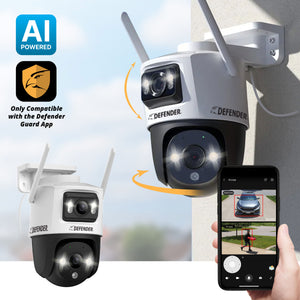 AI POWERED Guard Pro 3K PLUS Dual Lens PTZ Wi-Fi 6 Plug-in Security Camera