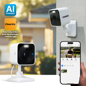 Defender GO 2K AI POWERED Plug-in Power Indoor/Outdoor Home, Business, Baby & Pet Security Camera