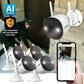 AI POWERED 4K Guard Pro Wi-Fi 6 Plug-in Security Camera, 4 Pack