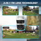 AI POWERED 3K+ Guard WIFI Tri-Lens PTZ Security Camera, 2 pc