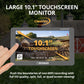 PHOENIXHD Non-WiFi Plug-in Power Security System with 10.1” HD Monitor & 2 Cameras