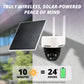 4G Solar Powered 2K+ AI Frontier PTZ Wireless Security Camera, 2 pc
