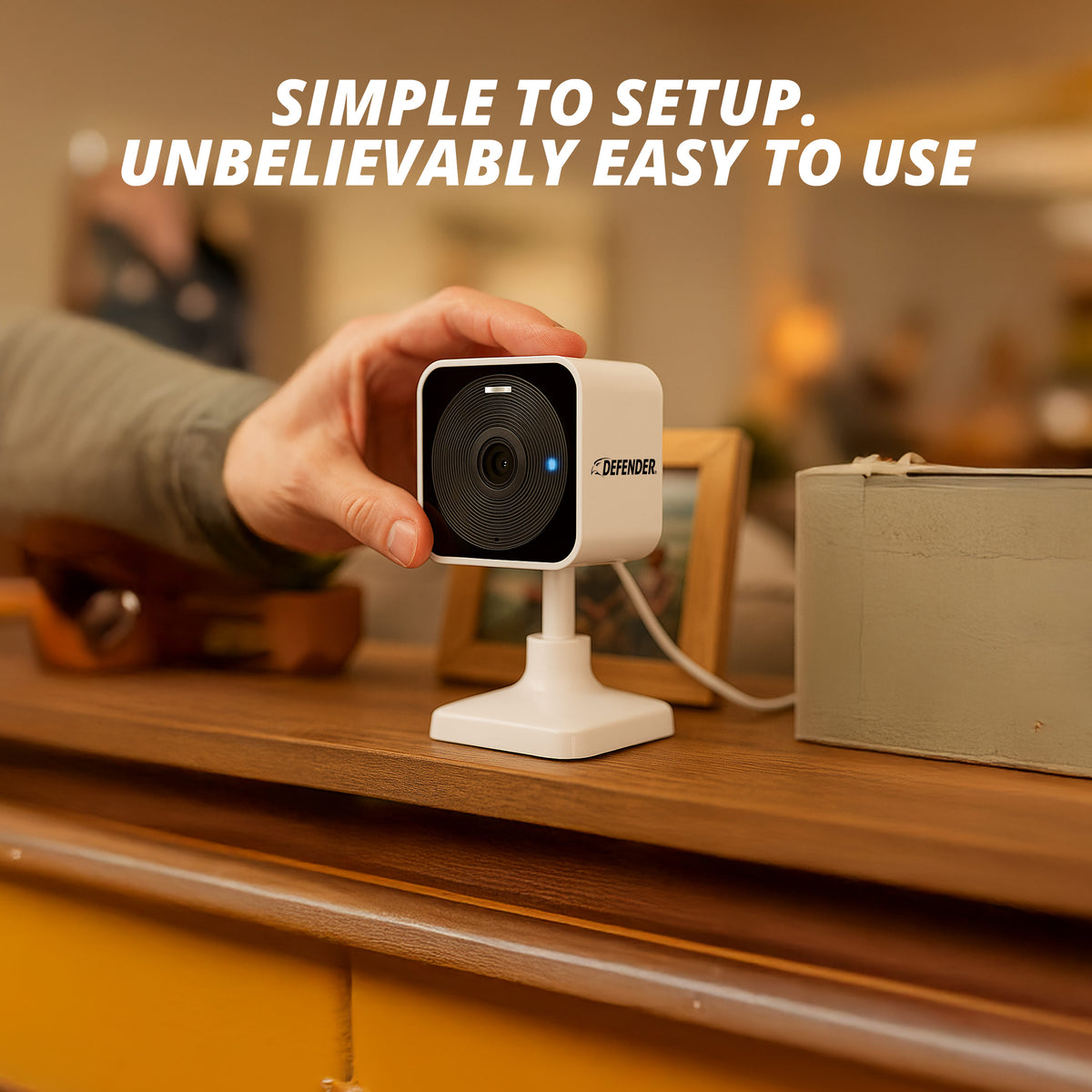 Defeder Camera Defender GO 2K AI POWERED WiFi Indoor/Outdoor Home, Business, Pet, Bab