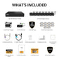 EXCLUSIVE BUNDLE: AI POWERED Sentinel 4K PoE NVR Wired Security System, 8 Metal Cameras, 1TB HDD