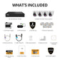 EXCLUSIVE BUNDLE: AI POWERED Sentinel Pro Turret 4K Wired 8CH NVR PoE System, 4 Metal Cameras & 1TB