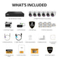 EXCLUSIVE BUNDLE: AI POWERED Sentinel Pro Turret 4K Wired 8CH NVR PoE System, 6 Metal Cameras & 1TB