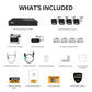 AI POWERED Sentinel 4K Ultra HD Wired 8 Channel PoE NVR  Security System, 6 Metal Cameras &  1TB HDD