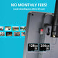 PHOENIXHD Non-WiFi Plug-in Power Security System with 10.1” HD Monitor & 2 Cameras