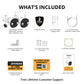 EXCLUSIVE BUNDLE: AI POWERED 4K Guard Pro Wi-Fi 6 Plug-in Security Camera with 128GB SD Card, 2 Pack