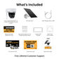 4G Solar Powered 2K+ AI Frontier PTZ Wireless Security Camera, 2 pc