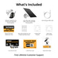 Solar Powered 4K AI EverWatch PTZ Wireless Camera with 3W Solar Panel