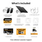 Solar Powered 4K AI EverWatch Wireless Security Camera, 3W Solar Panel, 2 pc