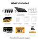 Solar Powered 4K AI EverWatch Wireless Security Camera, 3W Solar Panel, 4 pc