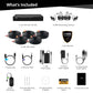 EXCLUSIVE BUNDLE: 4K Vision AI Ultra HD Wired DVR System with 4 Deterrence Cameras