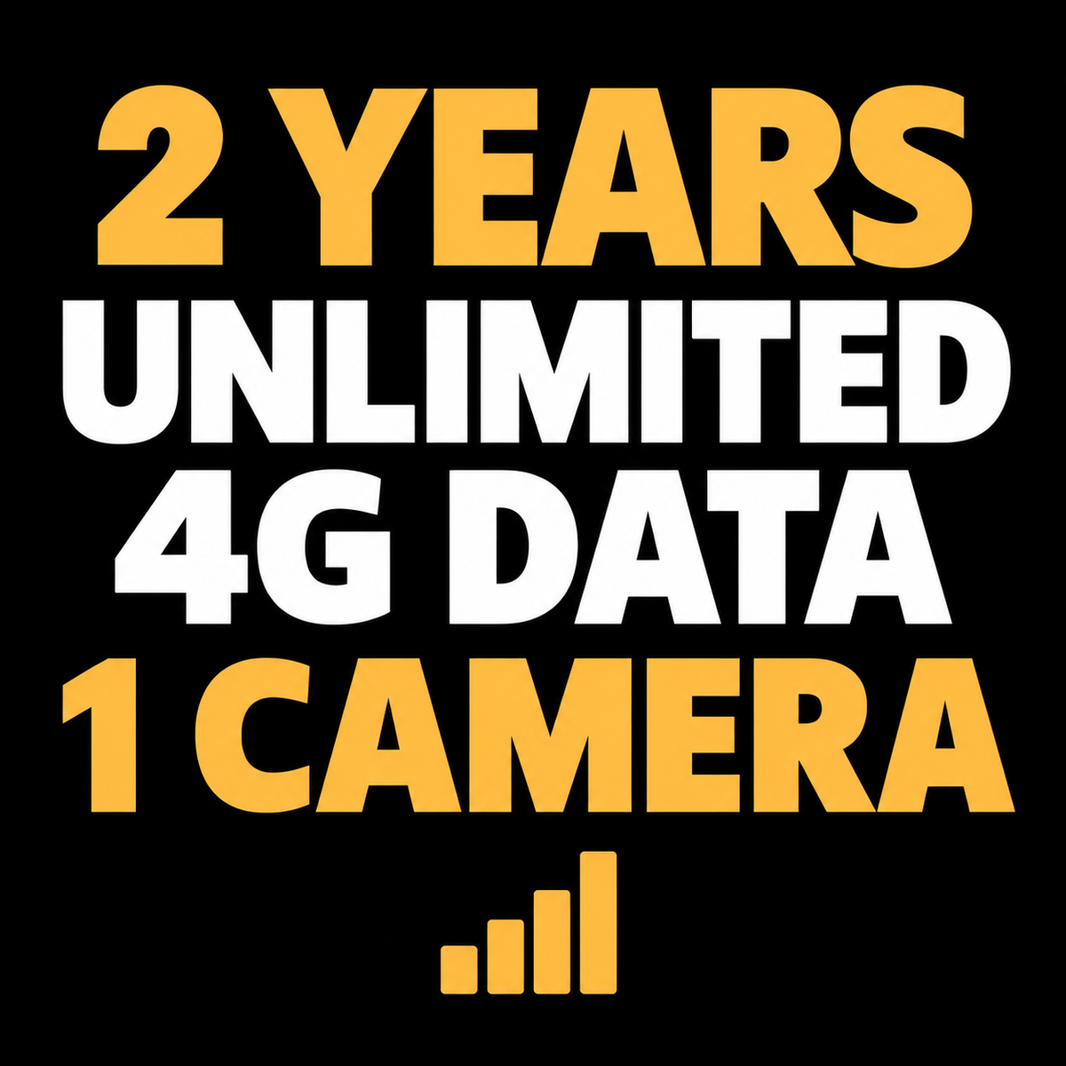 2 Years Unlimited 4G Data for 1 Frontier camera