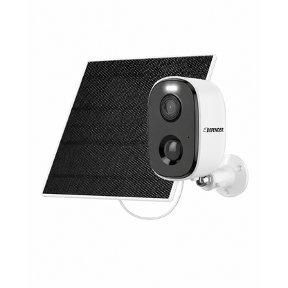 Defender AI GO 24/7 Recording 2.5K Wireless Camera with Solar Panel