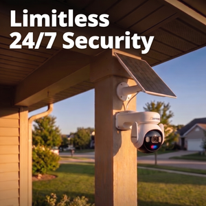 Solar Powered 4K AI Guard Ultra-Charge PTZ Wireless Security Camera, 64GB with AOV
