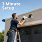 Solar Powered 4K AI Guard Ultra-Charge PTZ Wireless Security Camera 64GB with AOV, 2 Pack