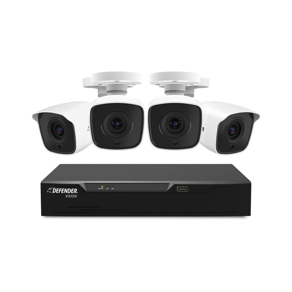 4K Vision Ultra HD Wired 4 Channel DVR Security System with 4 Cameras (Certified Open Box)