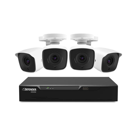 4K Vision Ultra HD Wired 4 Channel DVR Security System with 4 Cameras (Certified Open Box)