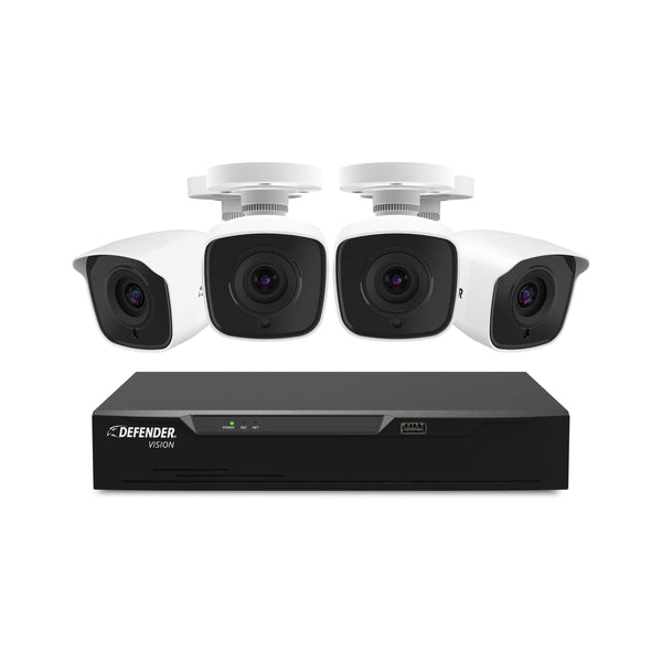 4K Vision Ultra HD Wired 4 Channel DVR Security System with 4 Cameras