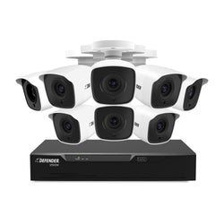 4K Vision Ultra HD Wired 8 Channel DVR Security System with 8 Cameras (Certified Open Box)