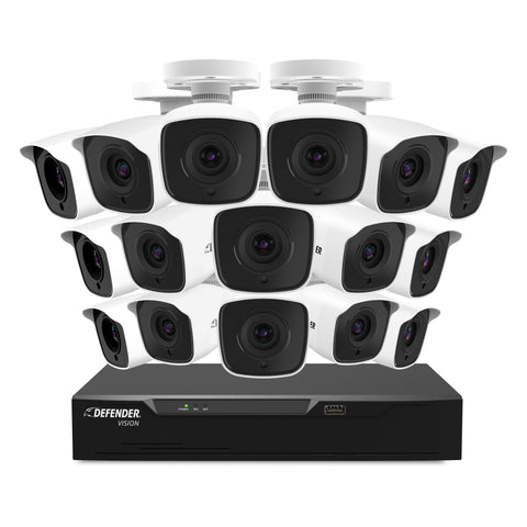 4K Vision Ultra HD Wired DVR System with 16 Cameras
