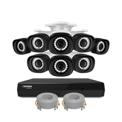 EXCLUSIVE BUNDLE: Sentinel 4K Ultra HD Wired 8 Channel PoE NVR Security System with 8 Metal Cameras