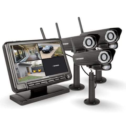 PhoenixM2 Non-WiFi. Plug-In Power Security System with 3 Cameras (Certified Open Box)