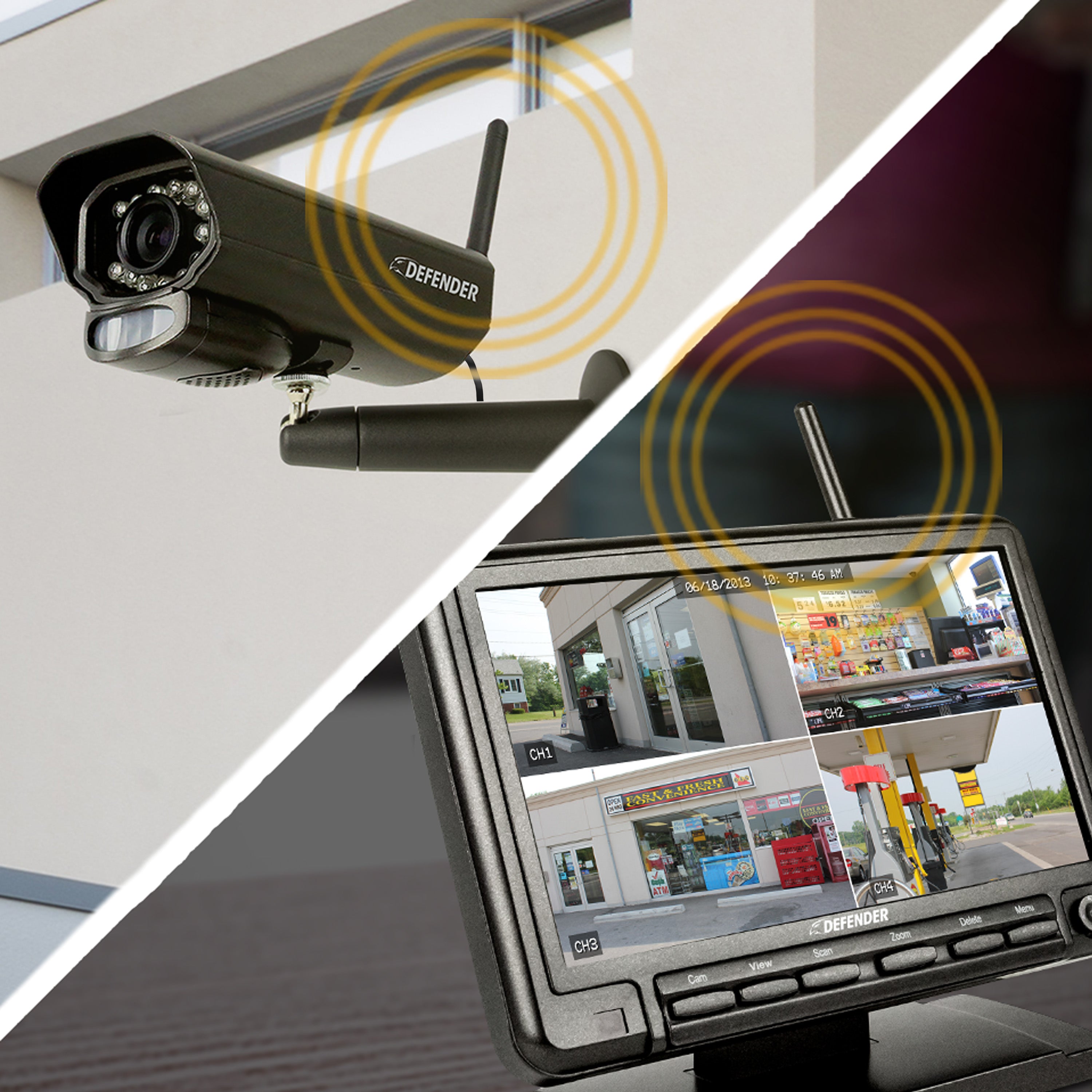 PhoenixM2 Plug-In Power Security System with Metal Cameras