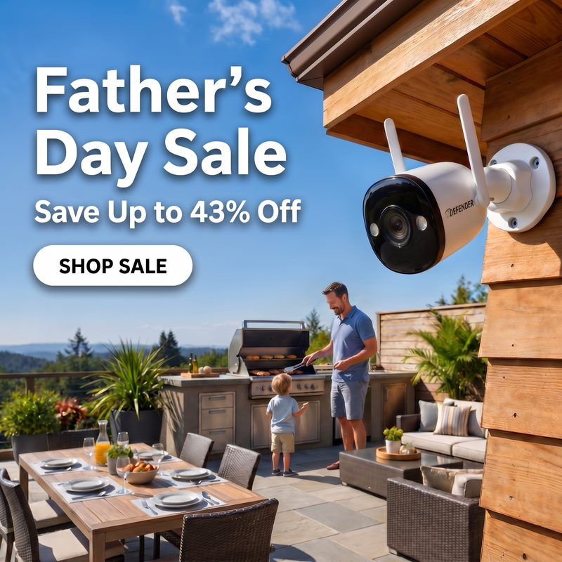 Father's Day Sale - Save Up to 43% Off - mobile square 1:1 (dad grilling, Defender camera)
