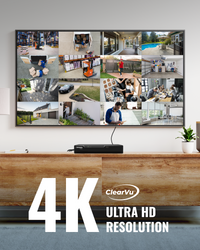 4K Vision Ultra HD Wired DVR System with 16 Cameras (Certified Open Box)