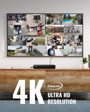 4K Vision Ultra HD Wired DVR System with 16 Cameras