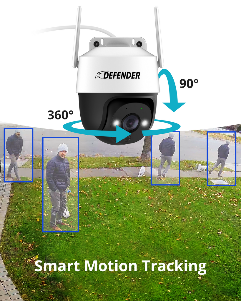 Guard Pro PTZ 2K QHD Wi-Fi Outdoor Plug-In Power Security Camera