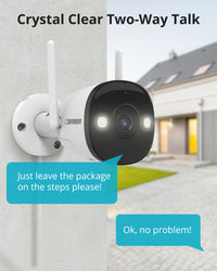 Guard Pro 2K WiFi. Plug-In Power Security Cameras, 2 Pack