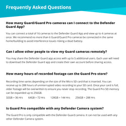 EXCLUSIVE BUNDLE: Guard Pro 2K WiFi. Plug-In  Power Security Camera, 2 Pack, 2 128GB SD Cards