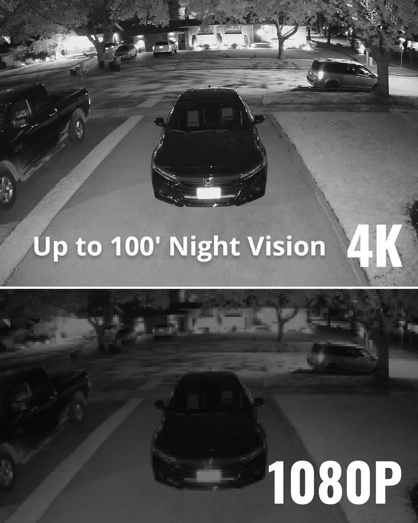 4K Vision Ultra HD Wired 4 Channel DVR Security System with 4 Cameras (Certified Open Box)