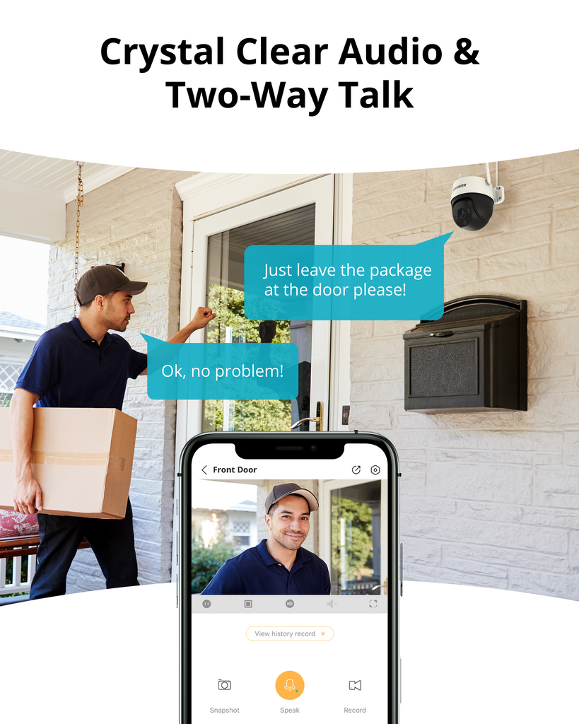 EXCLUSIVE BUNDLE: Guard Pro PTZ 2K Wi-Fi. Plug-In Power Security Camera, 2 Pack. 2 256GB SD Cards