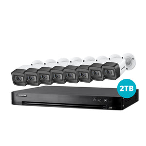 4K Ultra HD Wired 8 channel Security System with 8 cameras