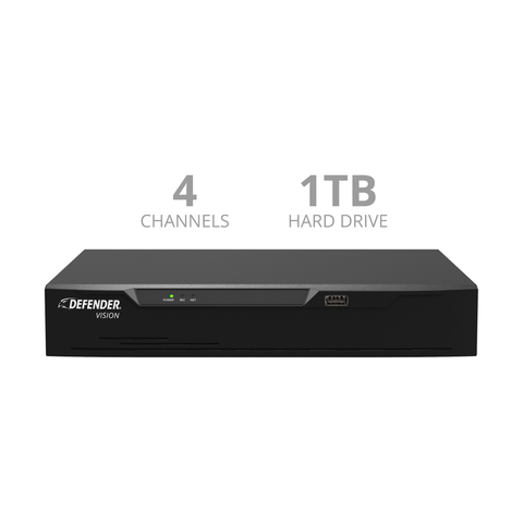 4K Vision 4 Channel DVR with 1TB HDD