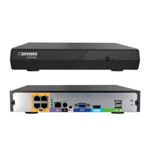 Sentinel 4K 4 Channel NVR with 1TB HDD (Certified Open Box)